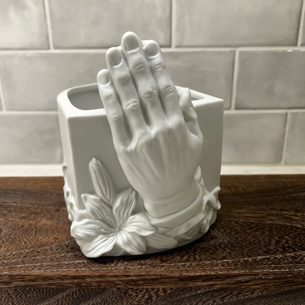 Vintage Inarco 1986 Praying Hands Planter